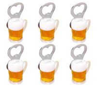 FELTECHELECTR 6pcs Magnetic Beer Cup Bottle Opener with High Strength Fridge Magnets European Style Vintage Design Portable Bar Tool for Camping Kitchen and Parties