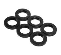 FELTECHELECTR 6PCS Microphone Stand Adapter Nuts 5/8-27 Threaded Aluminum Alloy Tripod Screw Mount Conversion for Mic Stands and Camera Tripod Heads