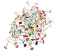 FELTECHELECTR 80pcs Miniature Mushroom Decoration with Bright Colour and Smooth Surface, Realistic Foam Garden Ornament for Home and Shopping Mall Micro Landscape Accessories Random Color