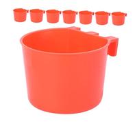 FELTECHELECTR 8pcs Bird Feeder Bowl for Cage Seed Cups Chicken Coop Supplies Water Feeders Dishes for Indoor Birds