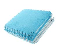 FELTECHELECTR 8pcs Guinea Pig Cage Liners Small Pets Bedding Mats Spliced Supple Eva Foam Cotton Velvet Pads for Rabbit and Hamster in Small Pets Cage