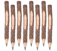 FELTECHELECTR 8pcs Rustic Wooden Tree Bark Pencils Coffee Colour Natural Wood Material Twig Pencils for Sketching and Drawing Suitable and Artists in Living Room or Outdoor Classrooms