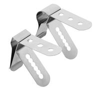 FELTECHELECTR 8pcs Stainless Steel Food Thermometer Fixing Clips, BBQ Thermometer Probe Holders Pot Clip, Temperature Reading Accessories for Kitchen Cooking and Grilling