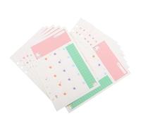 FELTECHELECTR A5 Size 6 Holes Loose Leaf Paper Refills for Planner Notepad and Loose Leaf Notebook with Smooth Surface and Bright Colorful Design, for Monthly and Weekly Organizers