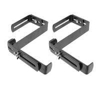 FELTECHELECTR Adjustable Balcony Plant Hook 2 Pack Metal Flowerpot Hangers for Outdoor Garden Fence and Patio Decoration