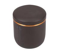 FELTECHELECTR Airtight Black Tea Storage Container with Sealed Lid Portable Ceramic Canister for Office and Home Food-grade Material Keeps Tea Fresh and Protected From Odors and Contaminants