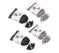 FELTECHELECTR Bamboo Charcoal Odor Absorber Bags 4pcs Activated Charcoal Deodorizer Reusable with Strong Odor Elimination Natural Air Purifier and Room Freshening for Car and Home