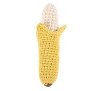 FELTECHELECTR Banana Shaped Hand Bell Soft Crochet Teething for Lightweight Portable Sensory Grasping for Boys and Travel Pram Use