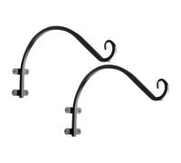 FELTECHELECTR Black Iron Hanging Planter Bracket Hook for Balcony Display