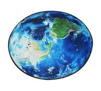 FELTECHELECTR Blue Earth Pattern Bedroom Carpet Floor Protective Mat with Comfortable and Stable Surface, Easy to Install Hard Floor Chair Mat for Home Office Use