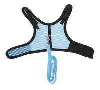 FELTECHELECTR Blue Mesh Cloth Hamster Leash and Rabbit Harness with Pulling Ropes, Convenient to Store and Protects Skin, for Indoor Use with Small Pets