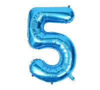 FELTECHELECTR Blue Number Foil Balloon Inflatable Decorative Balloon for Year Birthday Wedding Party Background and Home Decor and Tear-resistant for Various Celebrations
