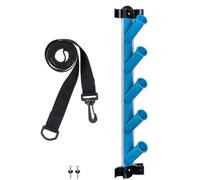 FELTECHELECTR Blue Pool Cleaning Tool Rack Holder for Swimming Pool Accessories Made of Sturdy PVC and Nylon Labour-Saving Design Suitable for Organising Efficiently Random Color