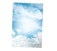 FELTECHELECTR Blue Sky Photography Background with White Clouds 3d Sunny Sky Backdrop for Photo Studio Food and Still Life Photography Prop