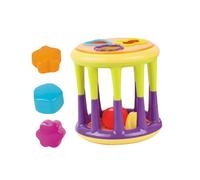 FELTECHELECTR Building Block Column Assembling Plastic Spherical Graphic Blocks for Early Education Sensory Shaking Sound for Hand-eye Coordination and Logical Thinking Development