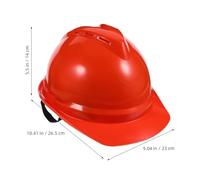 FELTECHELECTR Building Site Hard Hat for Men - Impact-resistant Orange Abs Safety Helmet with Thickened V-shaped Dual Ventilation - Industrial Construction Head Protection for Electricians