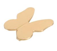 FELTECHELECTR Butterfly Knobs for Cabinets and Drawers Decorative Door Pulls in Golden Aluminium Alloy Single Hole Design with Easy Installation and Cleaning for Shoe Cabinets