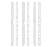 FELTECHELECTR Cabinet Door Damper Buffers Soft Close Push Door Catches White Plastic 6pcs for Noise Reduction and Versatility Suitable for Wardrobes and Decoration