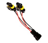 FELTECHELECTR Car Headlight Wiring Harness Splitter Wire Plastic Connector Compact Lightweight Design Compatible with Xenon Bulbs for Vehicle Headlight Retrofit and Repair