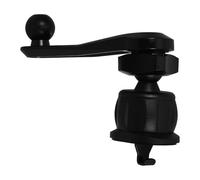 FELTECHELECTR Car Phone Holder Air Vent Bracket with Rotating Extension Rod and Hook Clip Black Plastic and Metal Car Extension Rod Phone Holder