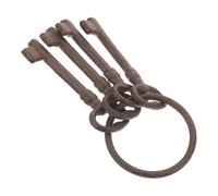 FELTECHELECTR Cast Iron Key Pendant Antique Style Coffee with Design Adds Touch of Elegance Multifunctional Farmhouse Decor for Home Decor and Courtyards