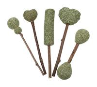 FELTECHELECTR Catnip Lollipops and Tongue Movement to Distract from Biting Furniture 5pcs Natural Catnip Teeth Cleaning Set of 5 Edible Pet Teething Treats Snacks for Cats