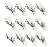 FELTECHELECTR Christmas Tree Decoration Clips Easy to Install and Safe Mini Clips Silver Iron 100pcs for Xmas Crafts and Garden Decorations for Xmas Adornment