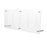 FELTECHELECTR Clear Acrylic Card Stand Display Organizer with Slots Smooth Sturdy Multifunctional Holder for Baseball and Trading Cards Easy Installation Tabletop Rack for Game Business and