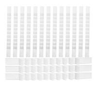 FELTECHELECTR Clothing Hanger Grip Strips Sturdy and Simple to Install for Clothes Hangers 100 Pcs Anti-skid Silicone White Adhesive Strips for Home and Store Use