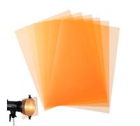 FELTECHELECTR Colored PVC Film Light Diffuser Sheets 6pcs 8.3 Inch for Photo Strobe Flash Light Video Classroom with Steady Color Temperature