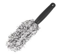 FELTECHELECTR Compact and Portable Car Wheel Brush with Plush Bristles and Long Handle Design for Effective Tire and Rim Cleaning, for Home and Commercial Use