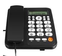 FELTECHELECTR Corded Telephone with Caller Id Display Classic Desktop Landline Phone for Home and Office Stable Wired Connection with Call Rejection and Forwarding Functions Large Screen for