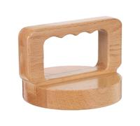 FELTECHELECTR Crafting Printmaking Baren Wood with Ergonomic Handle and Beech Wood Cushion Pad, for Linocut and Scrapbooking Projects