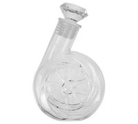 FELTECHELECTR Creative Glass Whiskey Decanter Bottle for Alcohol Transparent Liquor Container with Unique Blower Design Elegant Home Bar Decoration and Long-Term Storage
