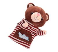 FELTECHELECTR Cute Bear Hand Puppet Plush for Interactive Storytelling Prop Stuffed Animal Cartoon Puppet for Early Education Family Activities Decoration