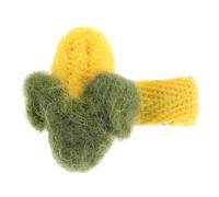 FELTECHELECTR Cute Corn Hair Clips for Handmade Crochet Hairpins Comfortable and Fashionable Hair Accessories Suitable for Birthday Party Decoration and Everyday Outfits