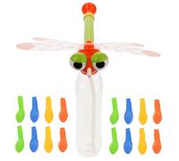 FELTECHELECTR Cute Dragonfly Water Shooter for Interactive Pull and Spray Water Plaything for Summer Fun Includes Balloons for Endless Play