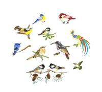 FELTECHELECTR Cute Embroidery Patches Polyester Material for Clothes and Daily Articles 10pcs Little Birds Sew on Applique Easy to Use and Attractive Random Color for Backpacks and Jackets