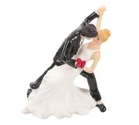 FELTECHELECTR Decorative Cake Topper Resin Beautiful Wedding Cake Pick Easy to Use Easy to Decorate Assorted Color for Wedding Anniversary