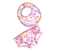 FELTECHELECTR Doll Diapers Bib Alive Doll Clothes Accessories Clothes Cute Underwear Panties for Girls Underwear Bibs