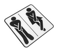FELTECHELECTR Door Feature Self-adhesive Acrylic Bathroom Sign and Men for with Guiding Suitable Women Guests Washroom for Hotels and Shops