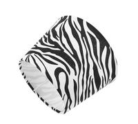 FELTECHELECTR Drum Lampshade Versatile Farmhouse Style for Floor and Table Lamps Zebra Print Fabric and Metal Material with Barrel Shape, Resilient to Daily Use, for Bedrooms and Reading Areas