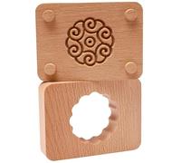 FELTECHELECTR Dual Layer Moon Cake Molds Hand Pressed Baking Tool for Beautiful Moon Cakes Easy to Use and Clean for Family Baking and Delicious Desserts