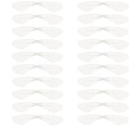 FELTECHELECTR Earrings with Realistic Effect White 20pcs Simulated Dragonfly Wings Organza Multi Function Chic Decoration Accessories for Jewelry Making for Crafts and Tourism