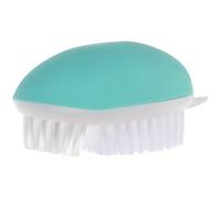 FELTECHELECTR Ergonomic Vegetable Brush Scrubber with PP and Pa Bristles Multipurpose Fruit and Potato Cleaner for Easy Soil Removal Compact Kitchen Tool with Comfortable Palm Grip Random Color