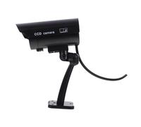 FELTECHELECTR Fake Cctv Camera High Simulation Dummy Security Camera Outdoor Waterproof Without Battery Black for Home and Business Surveillance