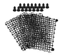FELTECHELECTR Fish Tank Bottom Filter Plate Pvc Multi-function Black Filter Board with Good Toughness and 20pcs Nail for Efficient Aquarium Water Filtration