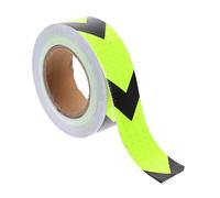 FELTECHELECTR Fluorescent Reflective Warning Tape Self-adhesive Luminous Safety Tape with Hexagonal Prism Pattern for Vehicles Trailers Outdoor Use