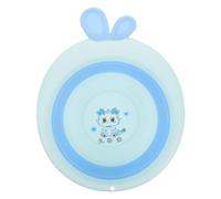 FELTECHELECTR Folding Wash Bowl Portable Bath Support for Boy Girl Collapsible Plastic Wash Basin Cartoon Dragon Easy to Clean Store