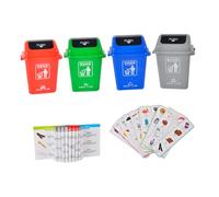 FELTECHELECTR Garbage Sorting Educational Set, Environmental Protection Sorting Game, Early Learning Trash Classification Plaything and Preschoolers